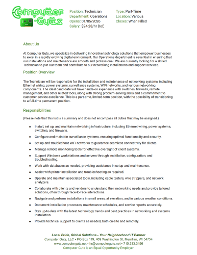 Computer Guts Operations Technician (Jan 2026) conv 1